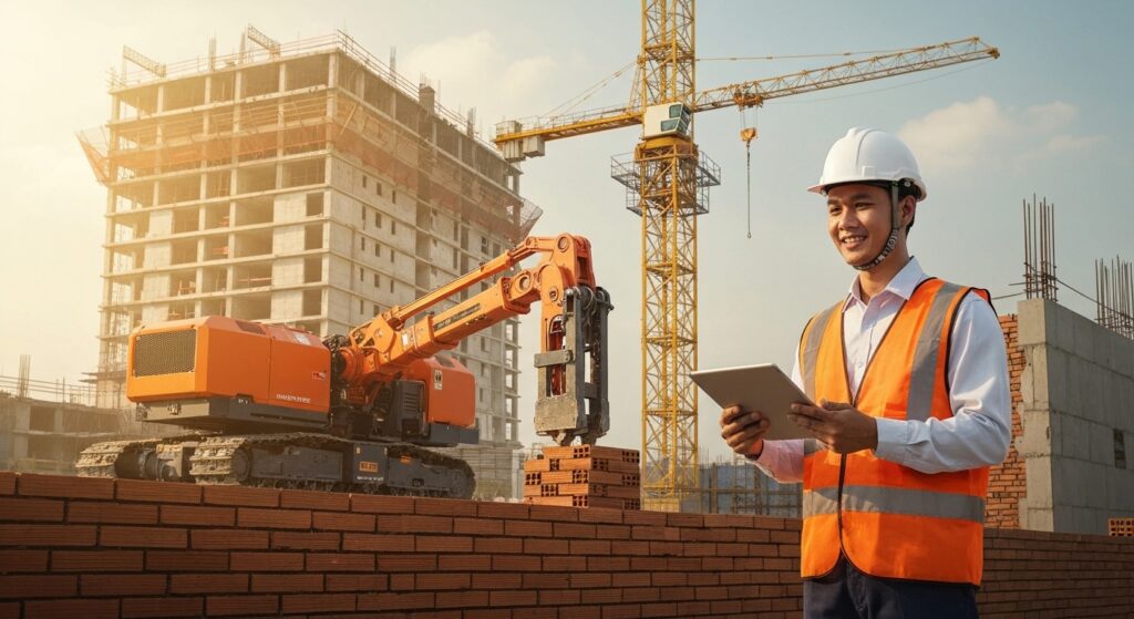 Robot Xây tường và Thi công Tự động