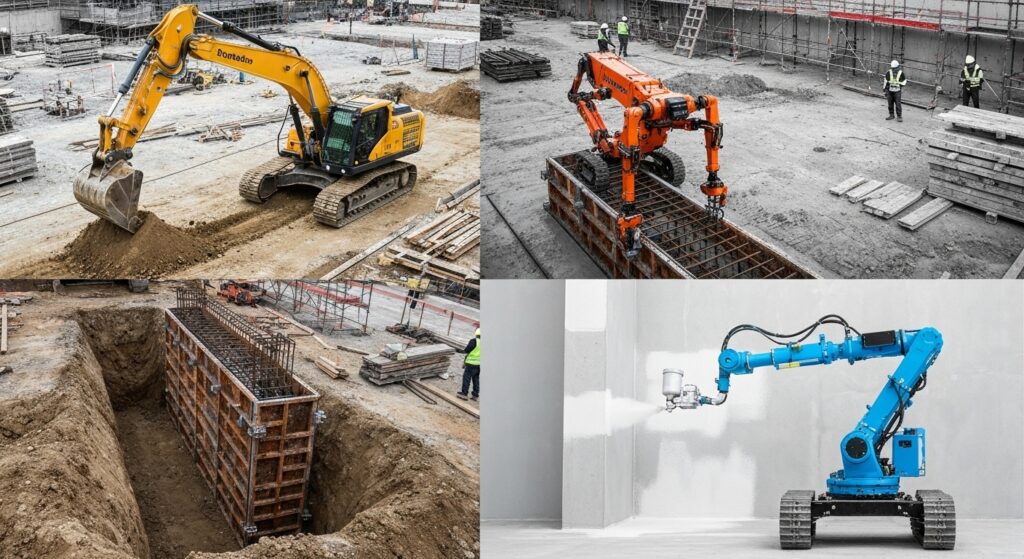 Các Loại Robot Lắp Đặt Vật Liệu Phổ Biến Hiện Nay