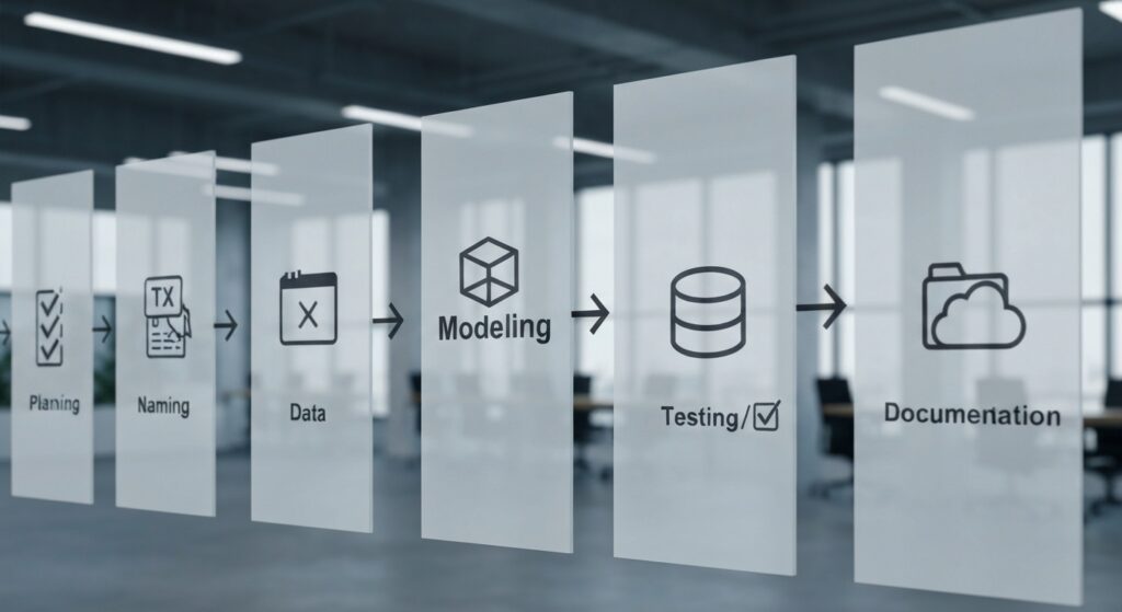 Quy Trình 6 Bước Xây Dựng Thư Viện BIM Chuẩn (Step-by-Step)